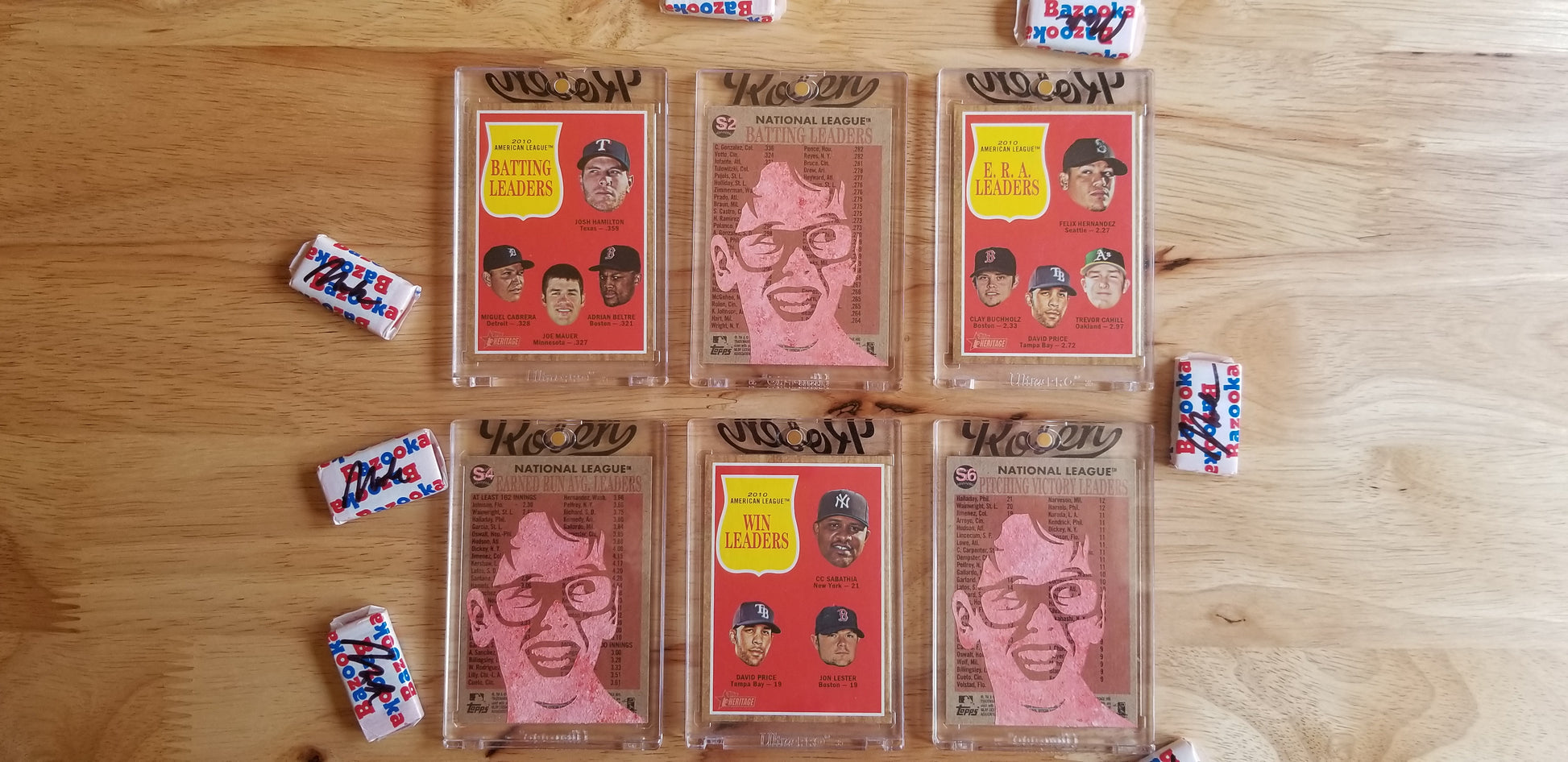 Baseball card art by Matthew Lee Rosen (aka Matthew Rosen) - Squints Palledorous