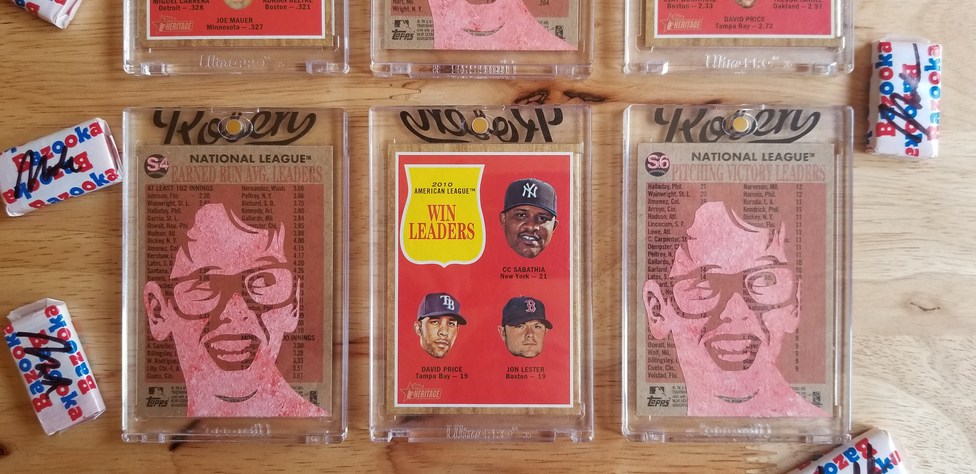 Baseball card art by Matthew Lee Rosen (aka Matthew Rosen) - Squints Palledorous