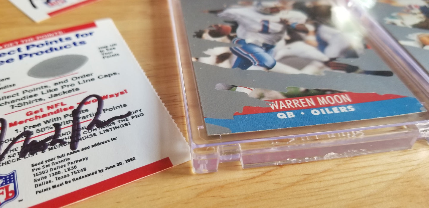 Baseball card art by Matthew Rosen - Pro Set NFL Scratch-Offs