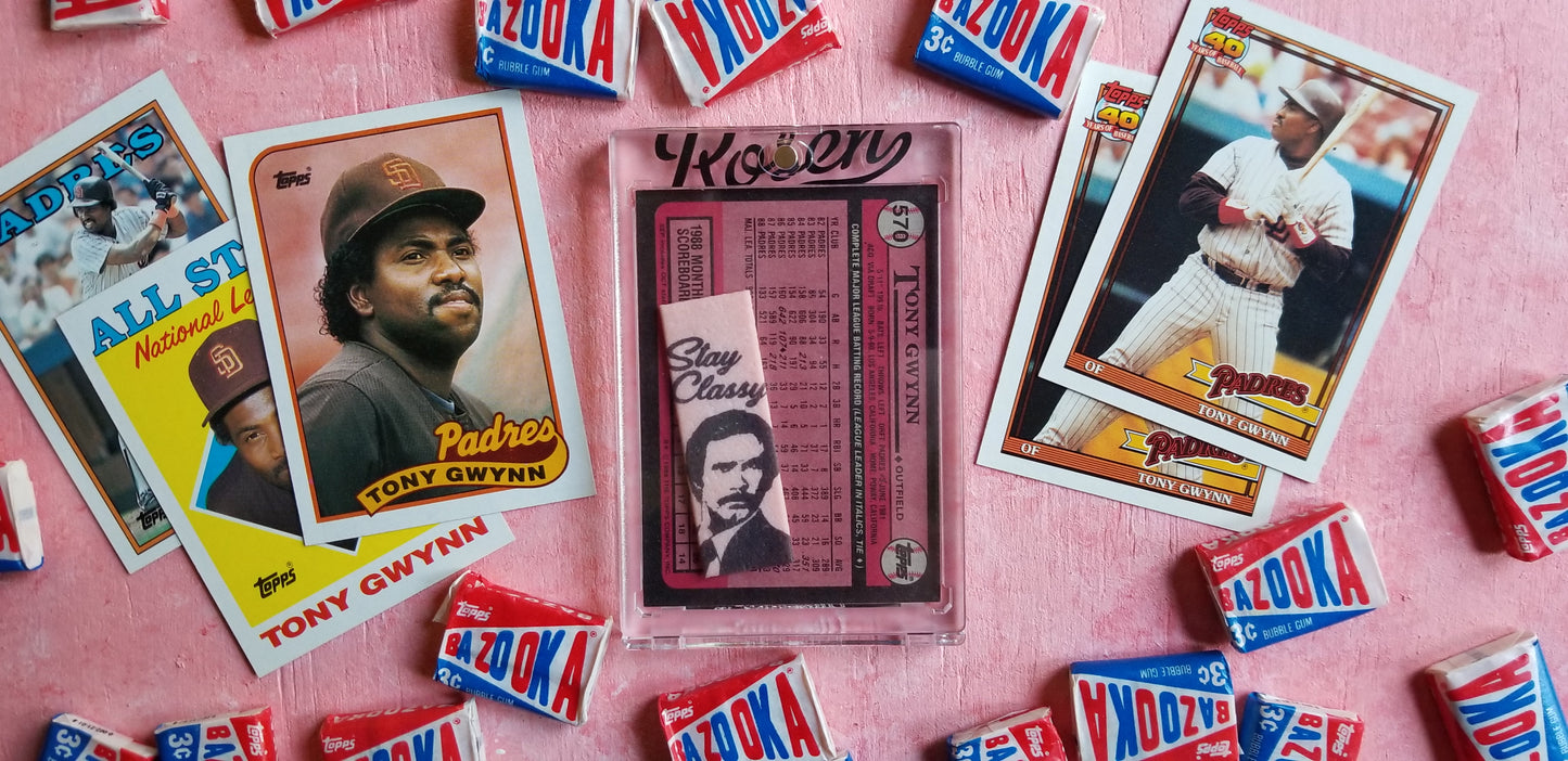 Baseball card art by Matthew Lee Rosen - Tony Gwynn Stay Classy