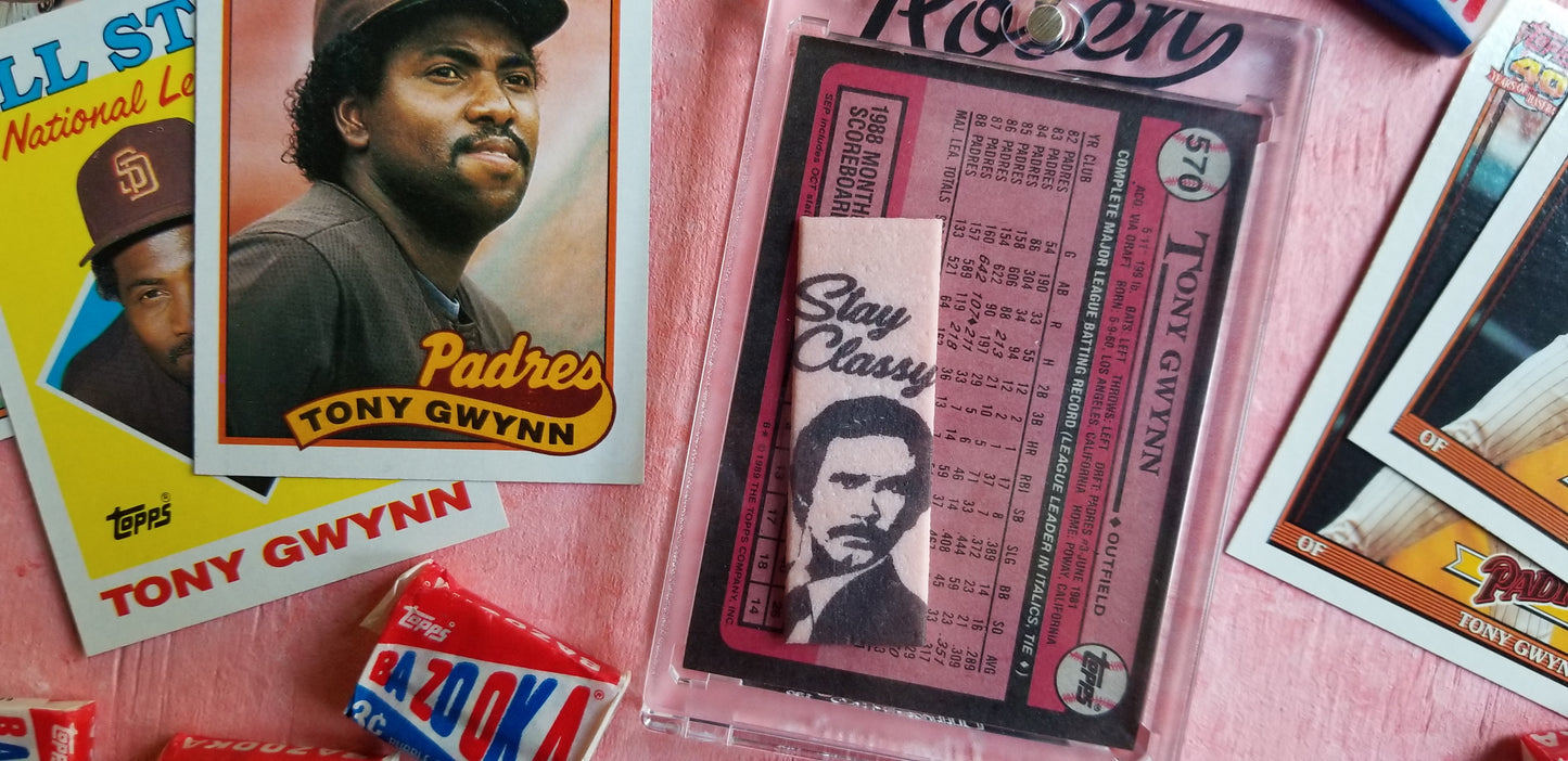 Baseball card art by Matt Rosen - Tony Gwynn Stay Classy