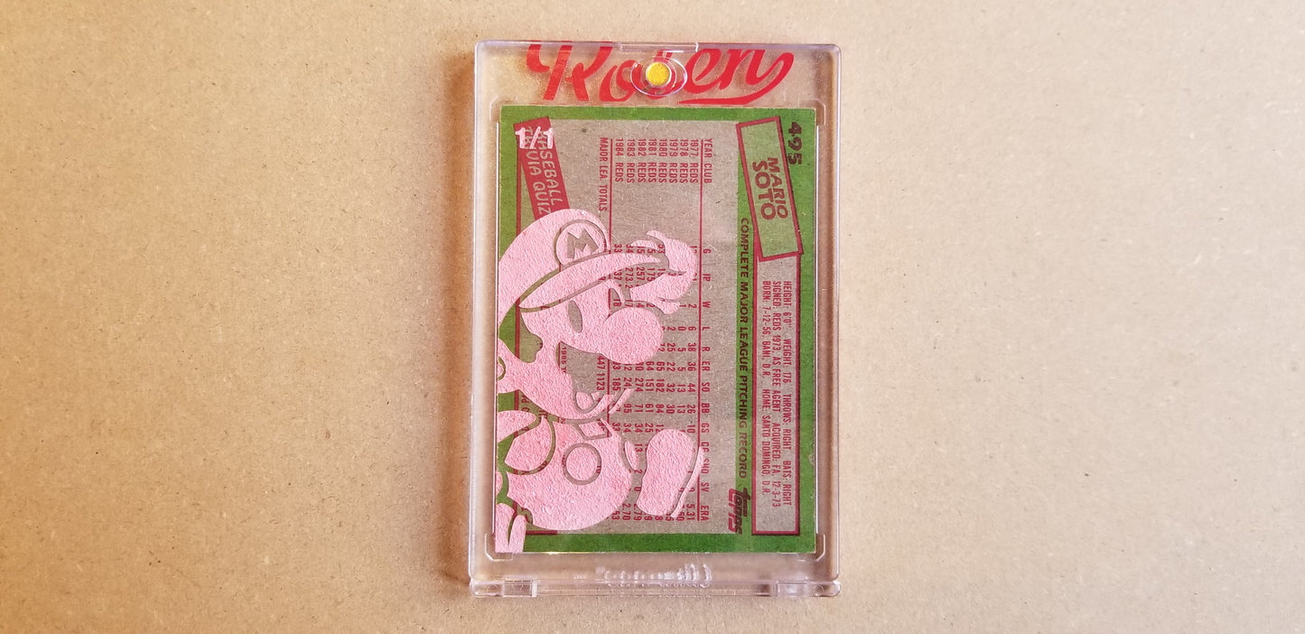 Baseball card art by Matthew Lee Rosen (aka Matthew Rosen) - Super Mario Soto