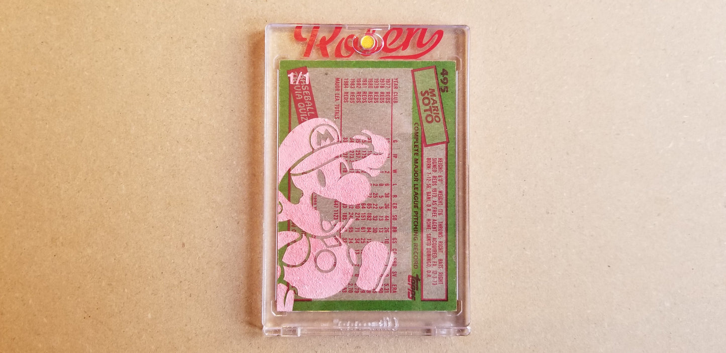 Baseball card art by Matthew Lee Rosen (aka Matthew Rosen) - Super Mario Soto
