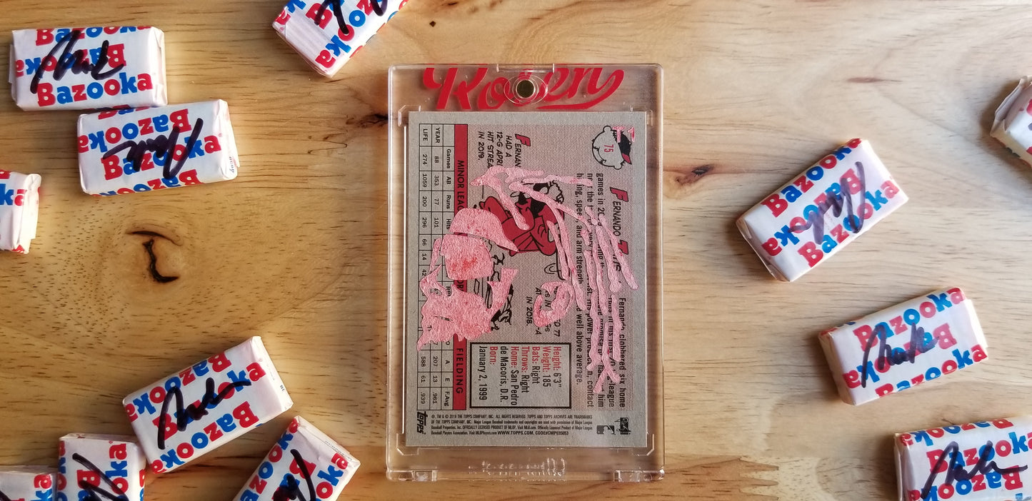 Baseball card art by Matthew Rosen - Fernando Tatis Jr