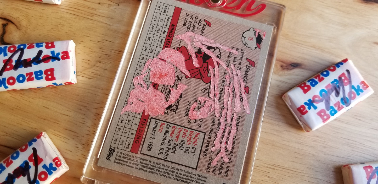 Baseball card art by Matthew Rosen - Fernando Tatis Jr
