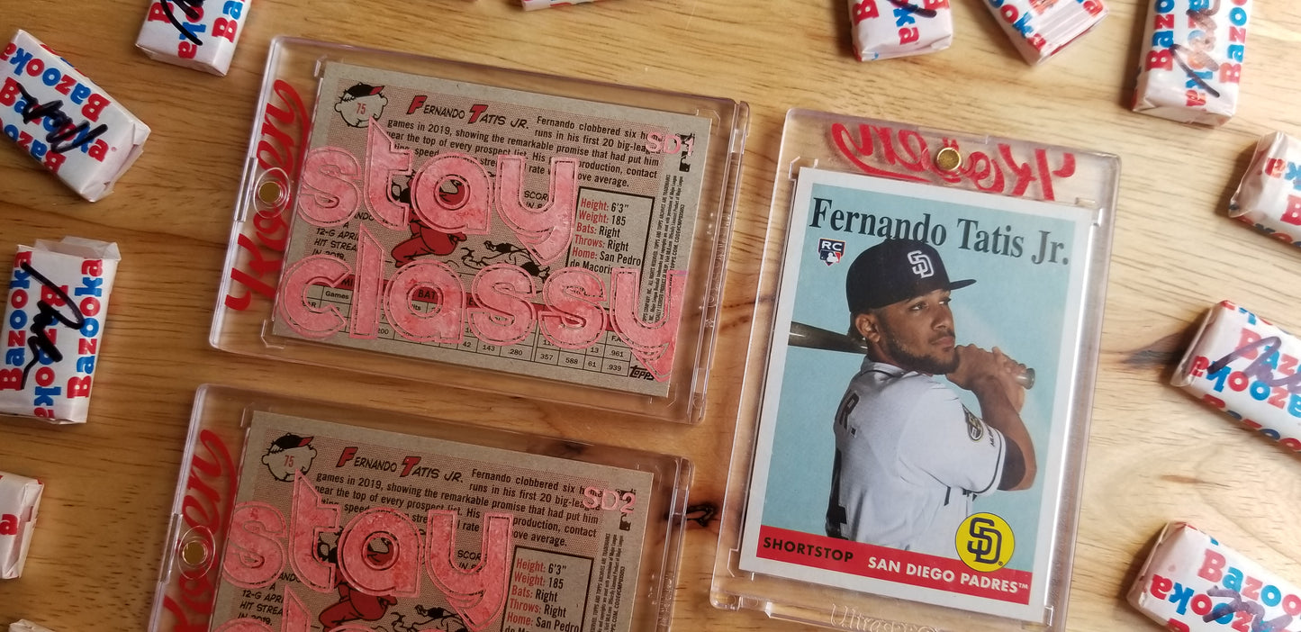Baseball card art by Matthew Rosen - Fernando Tatis Jr. Stay Classy
