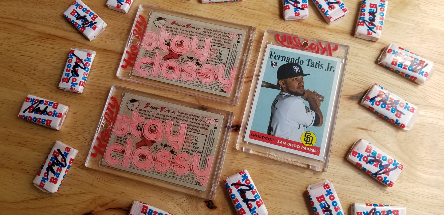 Baseball card art by Matthew Rosen - Fernando Tatis Jr. Stay Classy