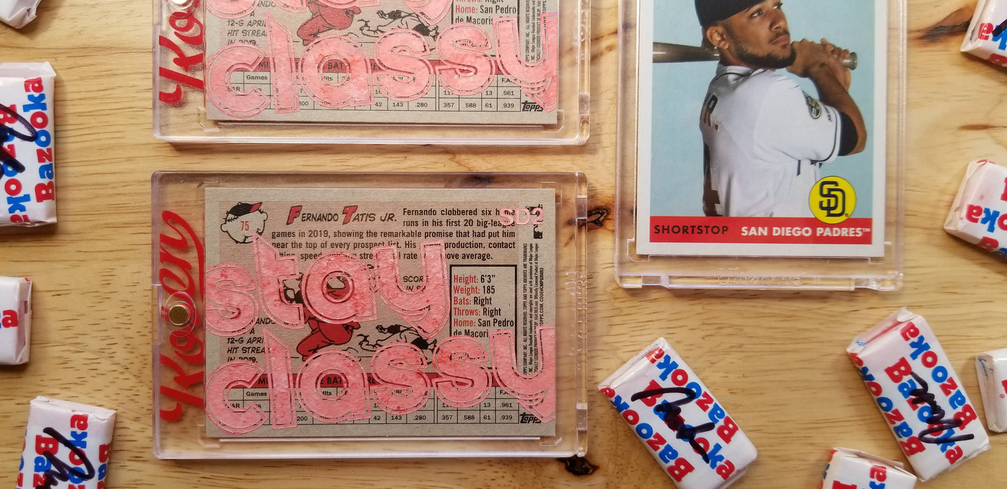 Baseball card art by Matthew Rosen - Fernando Tatis Jr. Stay Classy