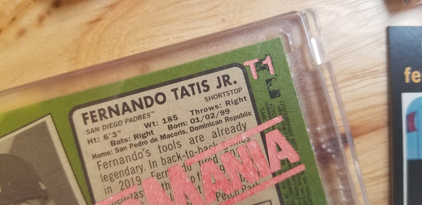Baseball card art by Matthew Rosen - Tatis Jr. FernandoMania
