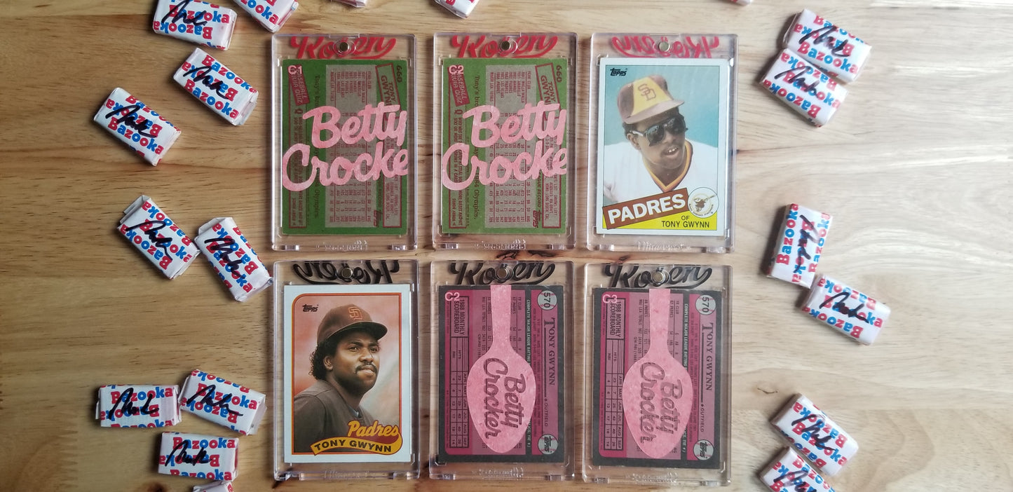 Baseball card art by Matthew Lee Rosen (aka Matthew Rosen) - Tony Gwynn Betty Crocker
