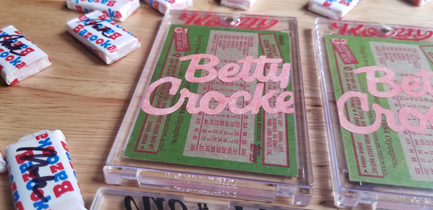 Baseball card art by Matthew Lee Rosen (aka Matthew Rosen) - Tony Gwynn Betty Crocker