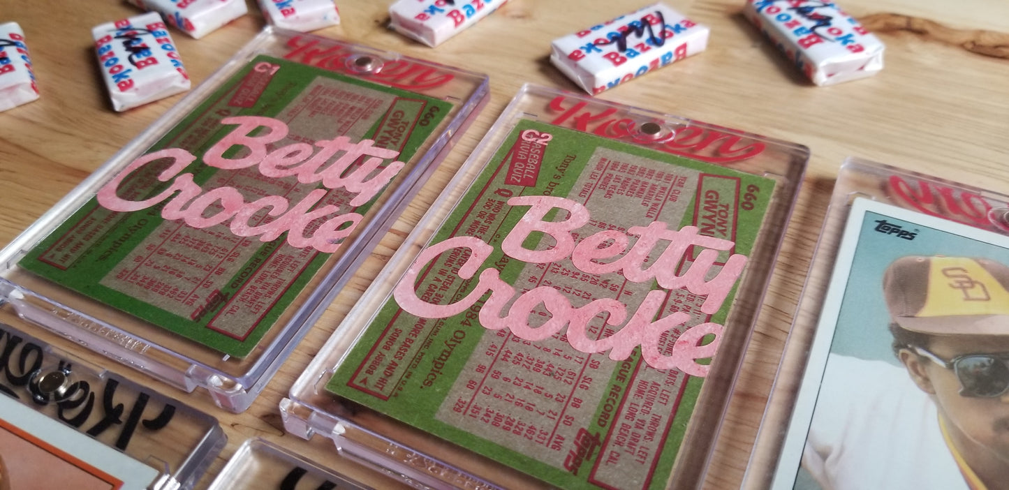 Baseball card art by Matthew Lee Rosen (aka Matthew Rosen) - Tony Gwynn Betty Crocker