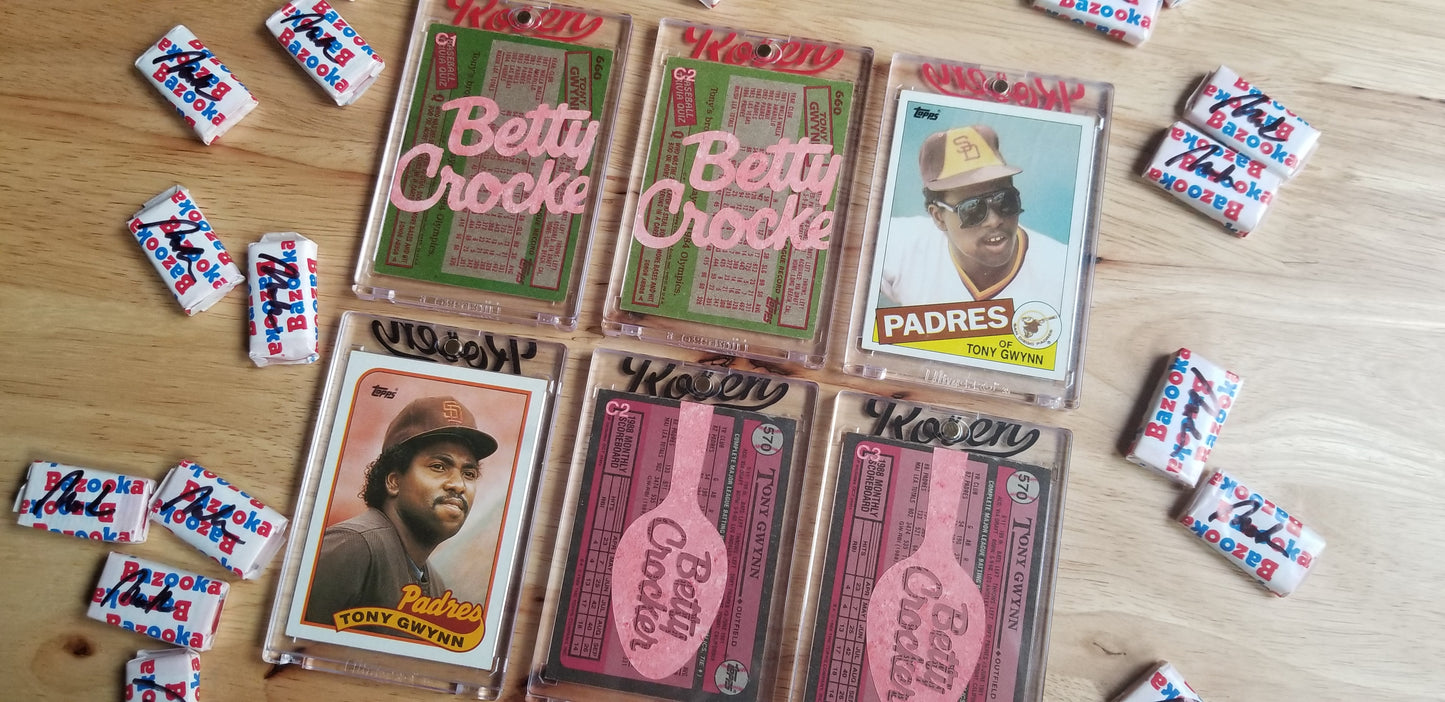 Baseball card art by Matthew Lee Rosen (aka Matthew Rosen) - Tony Gwynn Betty Crocker
