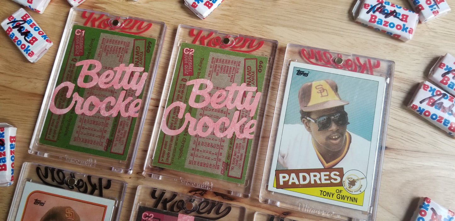 Baseball card art by Matthew Lee Rosen (aka Matthew Rosen) - Tony Gwynn Betty Crocker