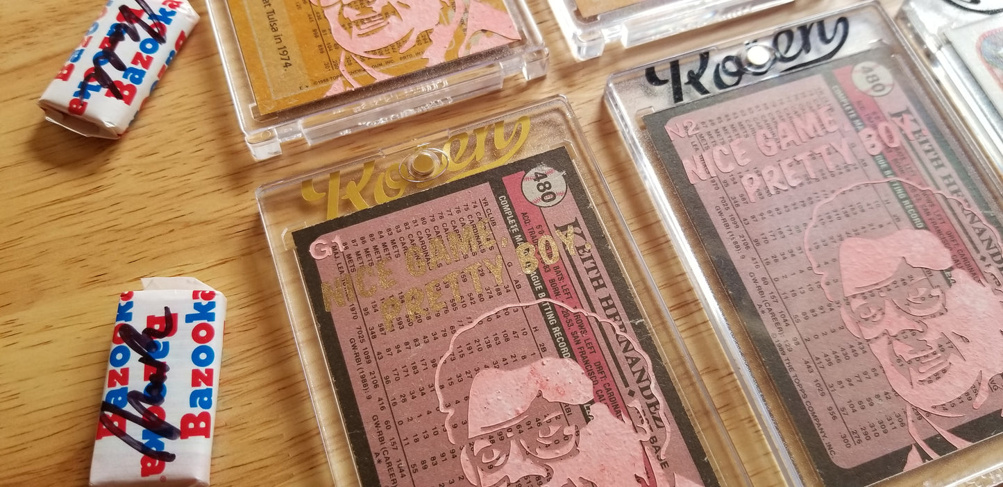 Baseball card art by Matthew Lee Rosen (aka Matthew Rosen) - Keith Hernandez Seinfeld