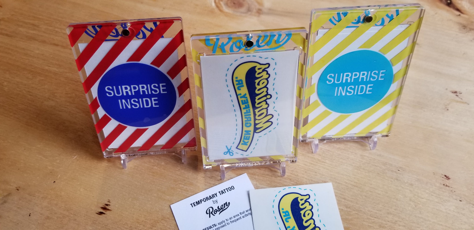 Cracker Jack temporary tattoos by Matthew Rosen - Featuring Ken Griffey Jr.