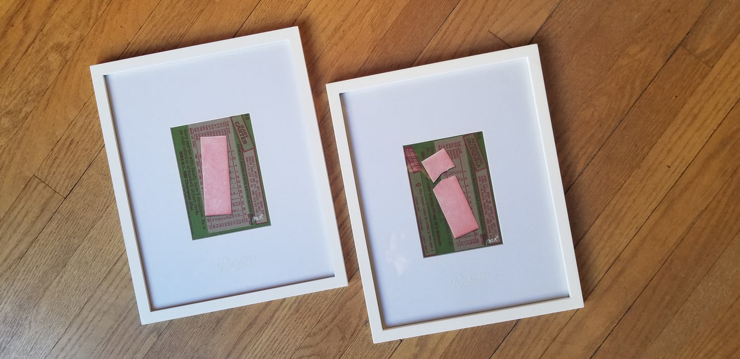 Framed Gum Stick Paint Sketches