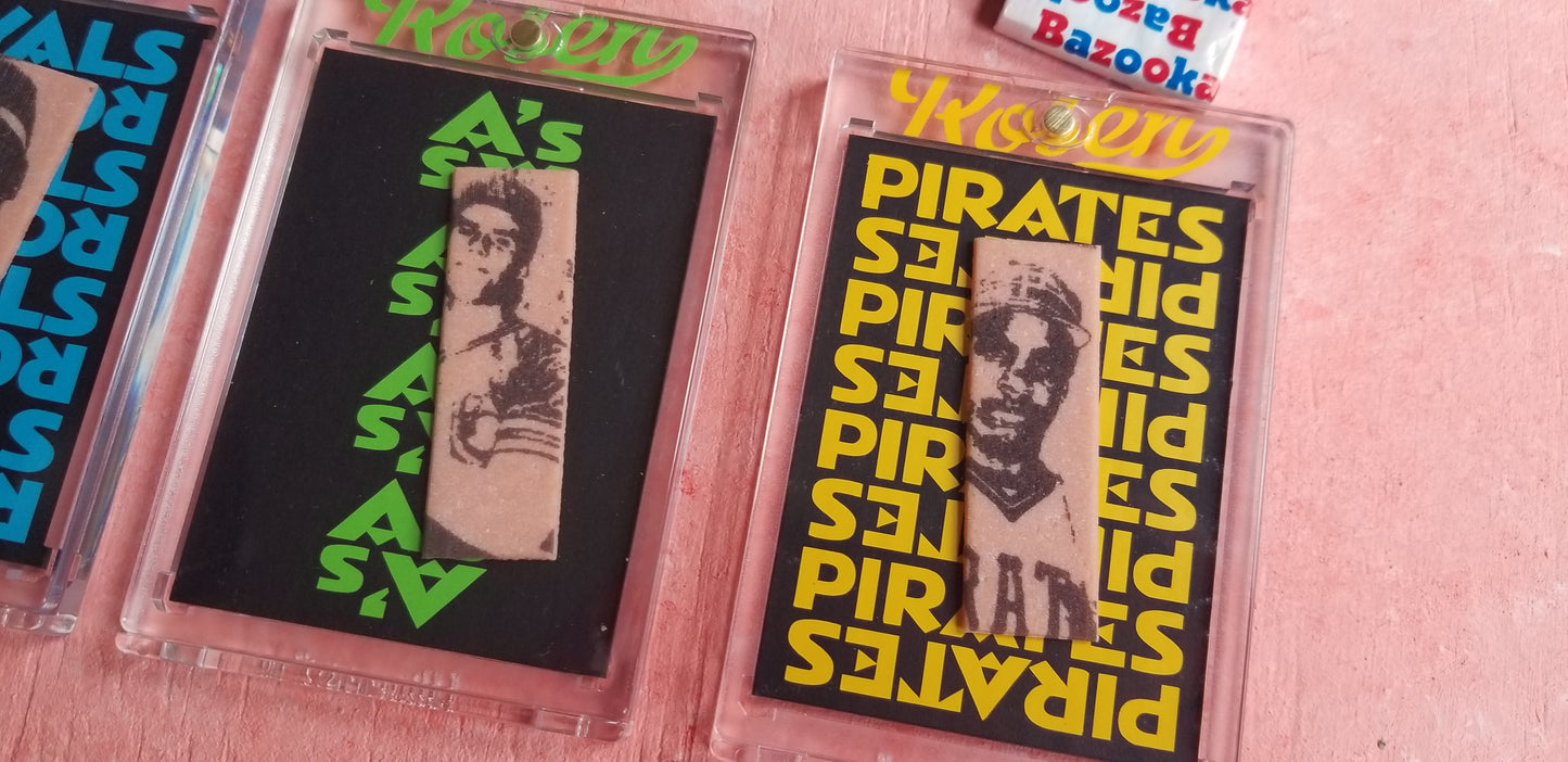 Baseball card art by Matthew Lee Rosen - 1986 Topps Gum Sticks