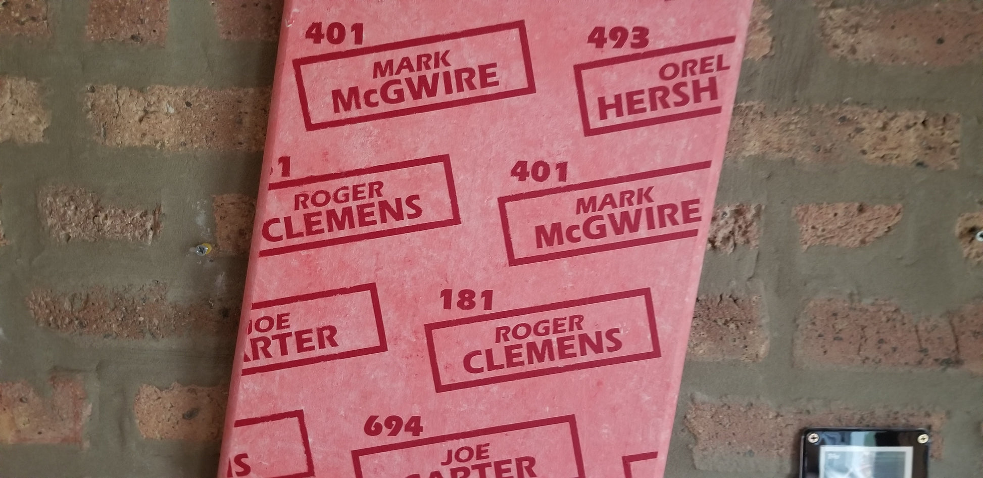 Baseball card art by Matthew Rosen - 1985 Topps Production Line
