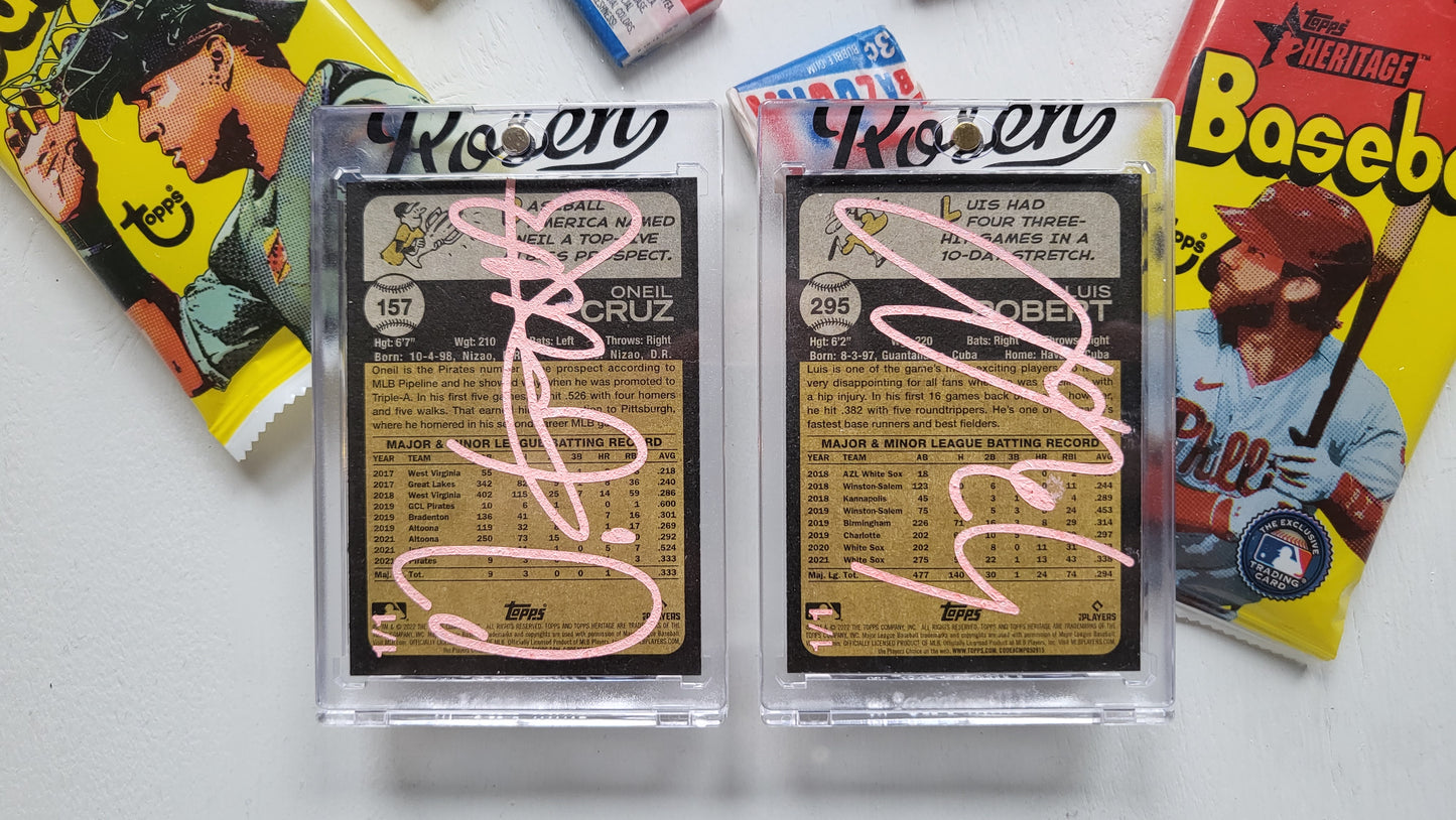 Matthew Lee Rosen - 2022 Topps Heritage Oneil Cruz & Luis Robert