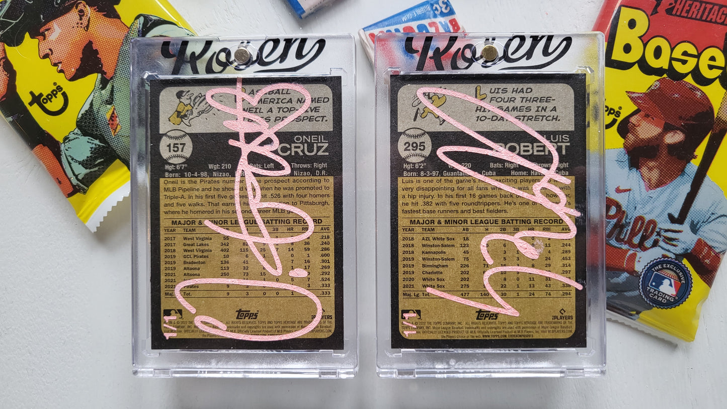 Matt Rosen - 2022 Topps Heritage Oneil Cruz & Luis Robert