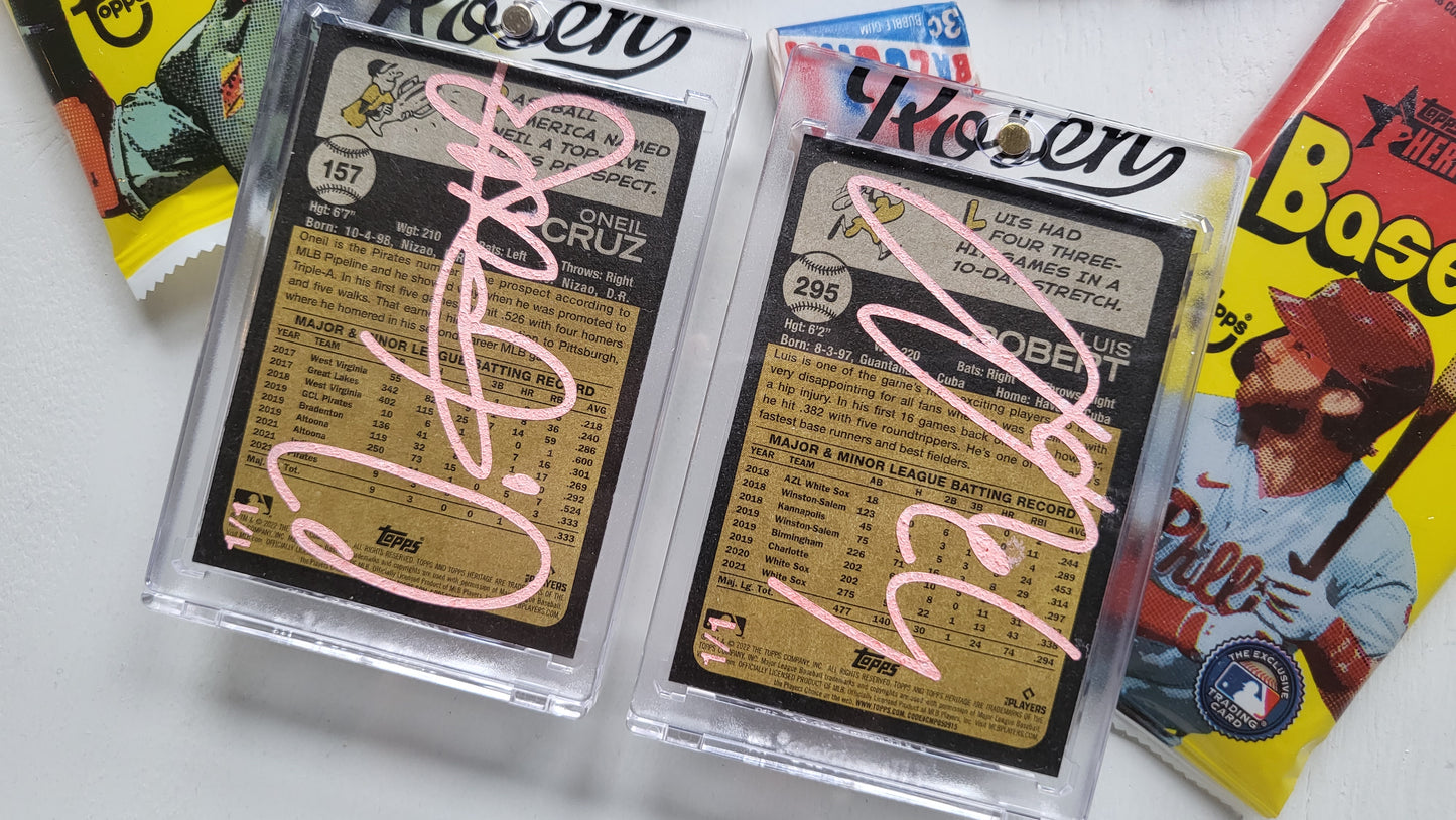 Matthew Lee Rosen - 2022 Topps Heritage Oneil Cruz & Luis Robert