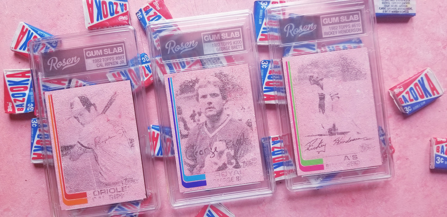 1982 Topps Gum Slabs by Matthew Lee Rosen