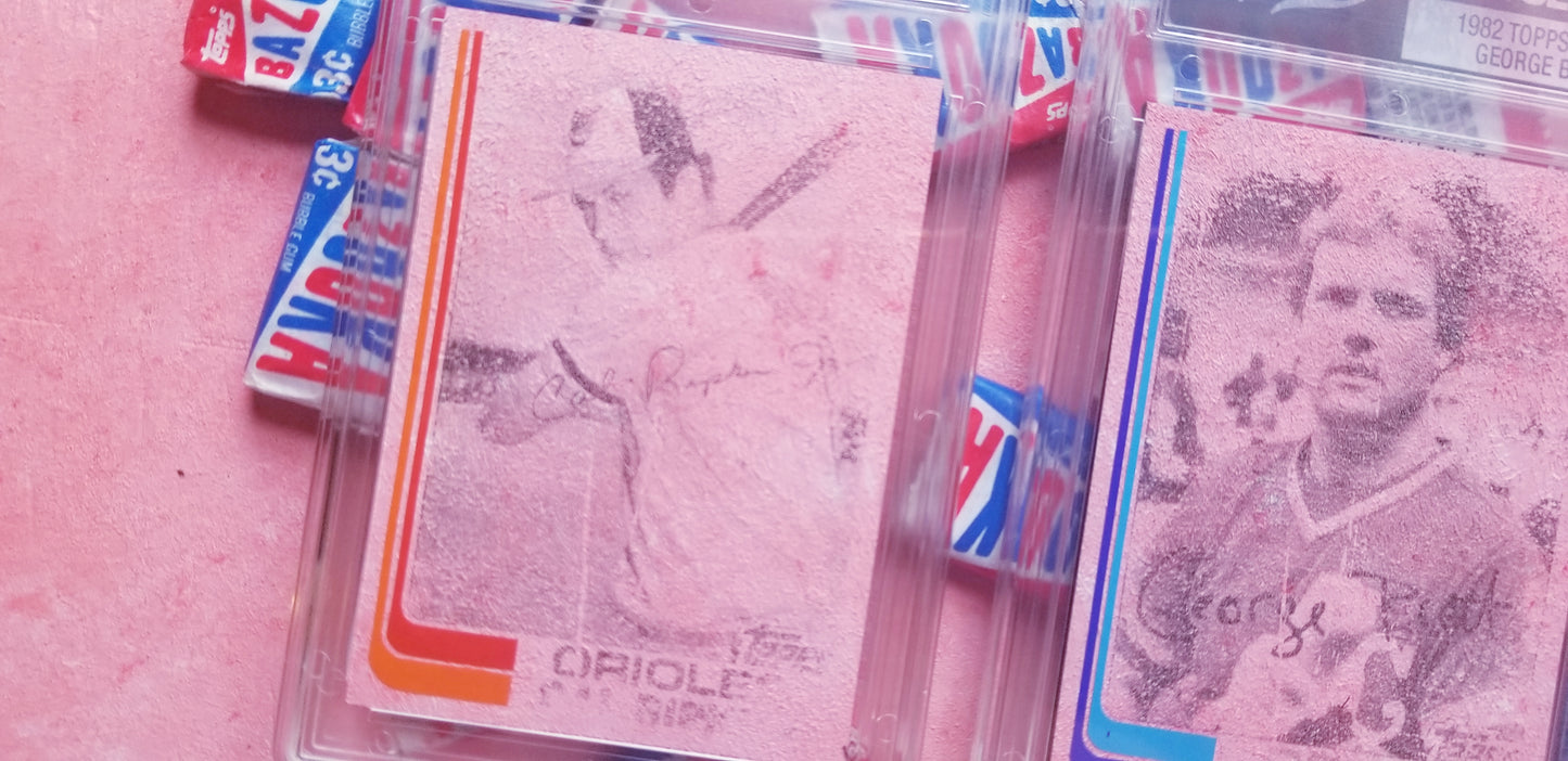 1982 Topps Gum Slabs by Matthew Lee Rosen