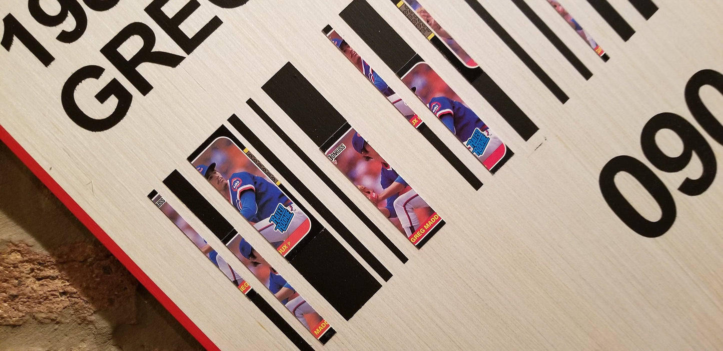 Baseball card art by Matthew Lee Rosen (aka Matthew Rosen) - PSA Graded Greg Maddux (1987 Donruss Rated Rookie)