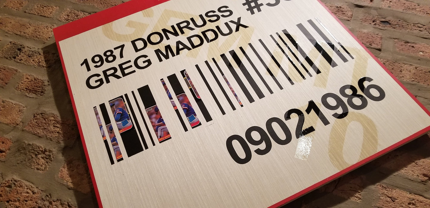 Baseball card art by Matthew Lee Rosen (aka Matthew Rosen) - PSA Graded Greg Maddux (1987 Donruss Rated Rookie)