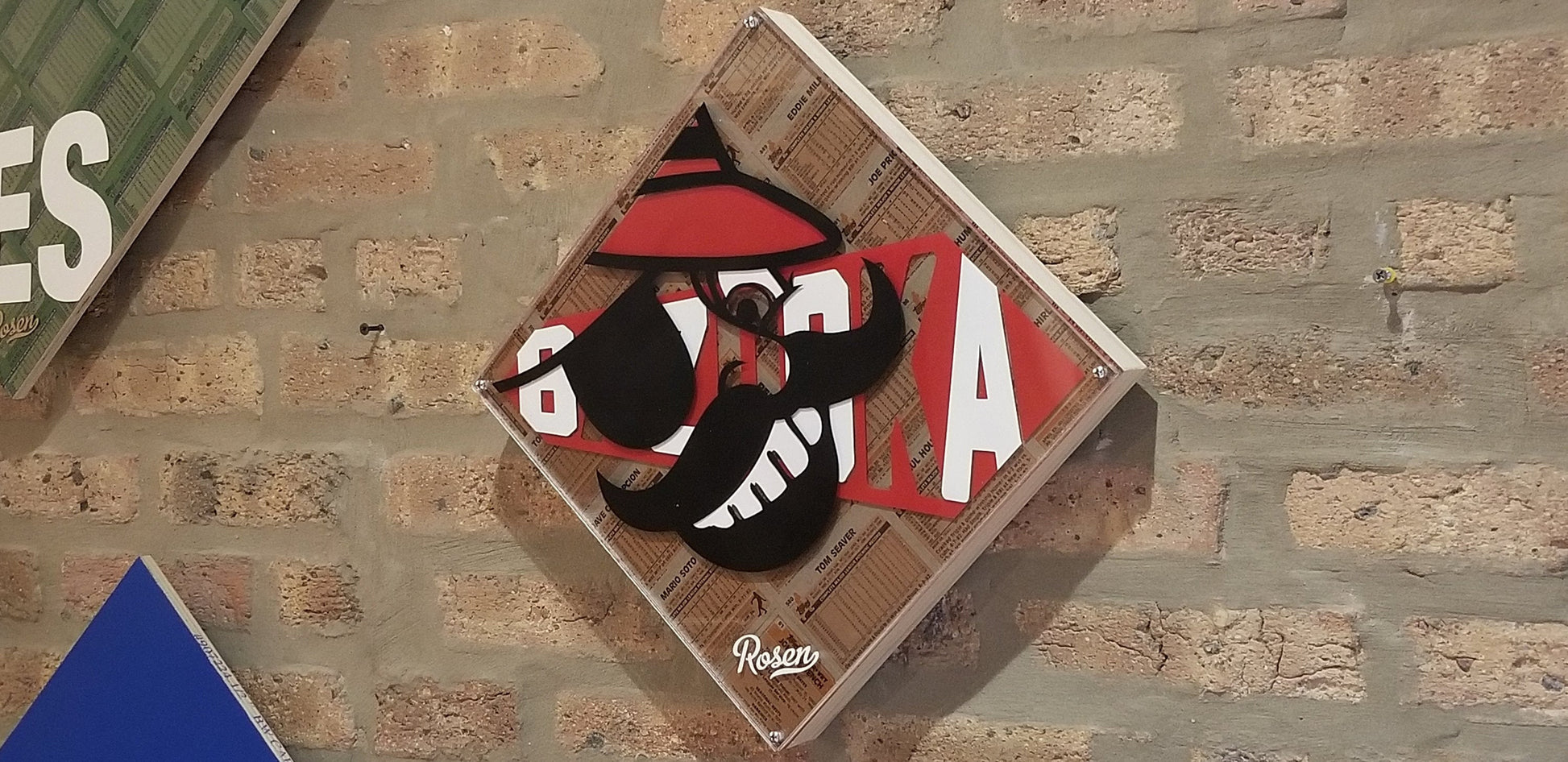 Baseball card art by Matthew Lee Rosen (aka Matthew Rosen) - Cincinnati Reds Bazooka Joe
