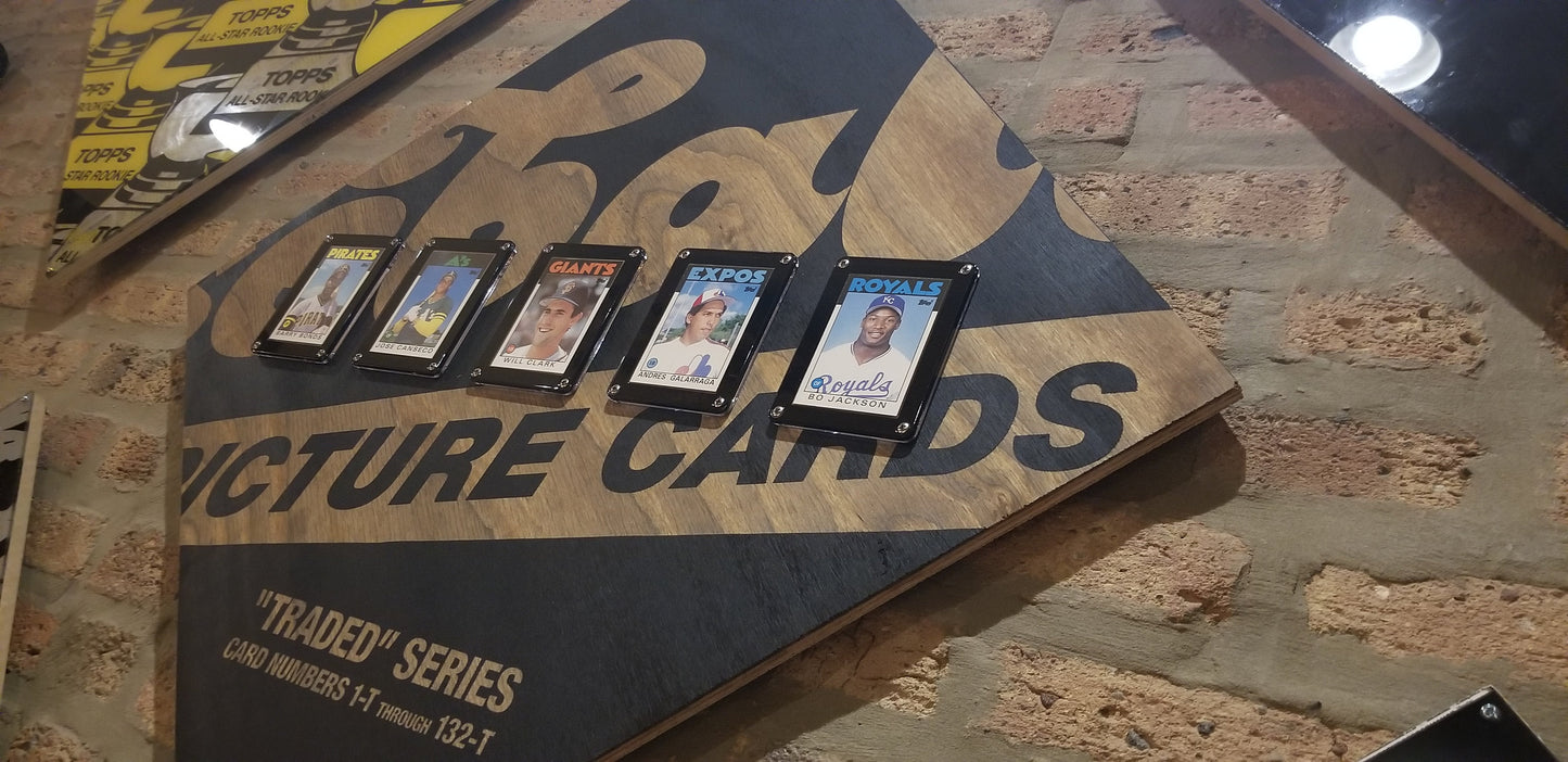Baseball card art by Matthew Lee Rosen (aka Matthew Rosen) - 1986 Topps Traded Set (Card Display)