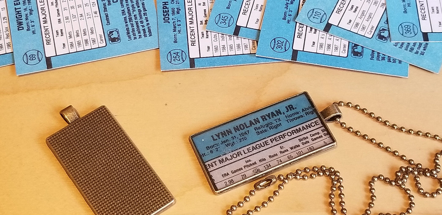 Baseball card art by Matthew Lee Rosen (aka Matthew Rosen) - 1988 Donruss Pendant Chains