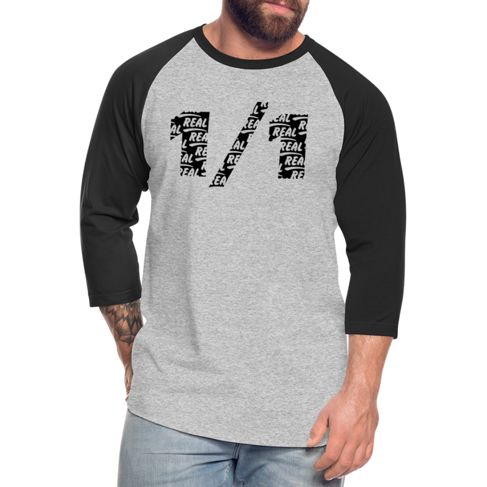 Real 1/1 - Ringer (Heather) - heather gray/black