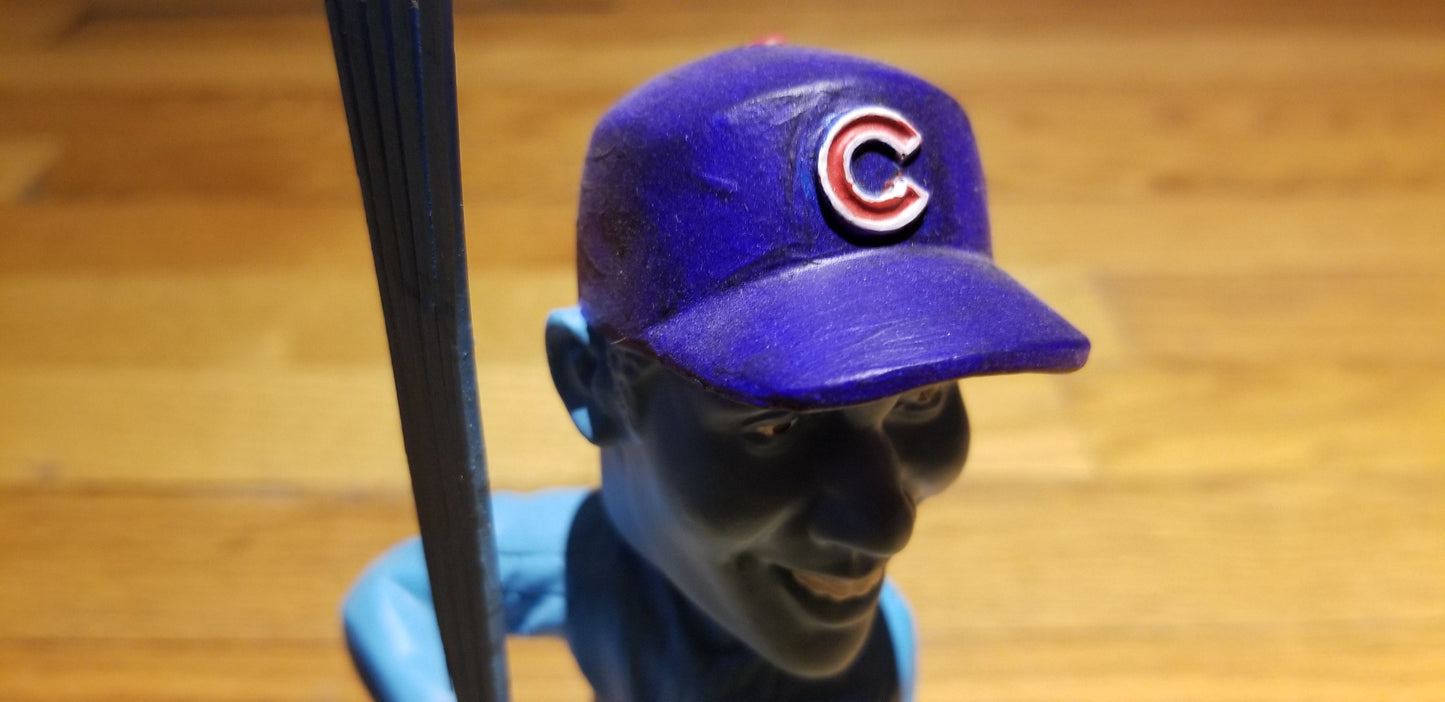 Baseball card art by Matthew Lee Rosen (aka Matthew Rosen) - Ernie Banks "Raking" Bobblehead