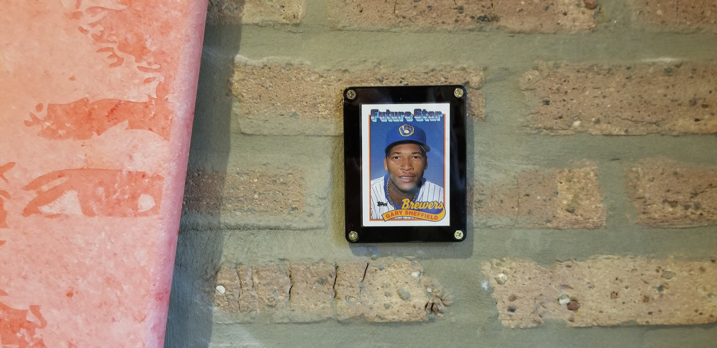 Baseball card art by Matthew Lee Rosen (aka Matthew Rosen) - 1989 Topps Future Star: Gary Sheffield (Giant Gum Stick)