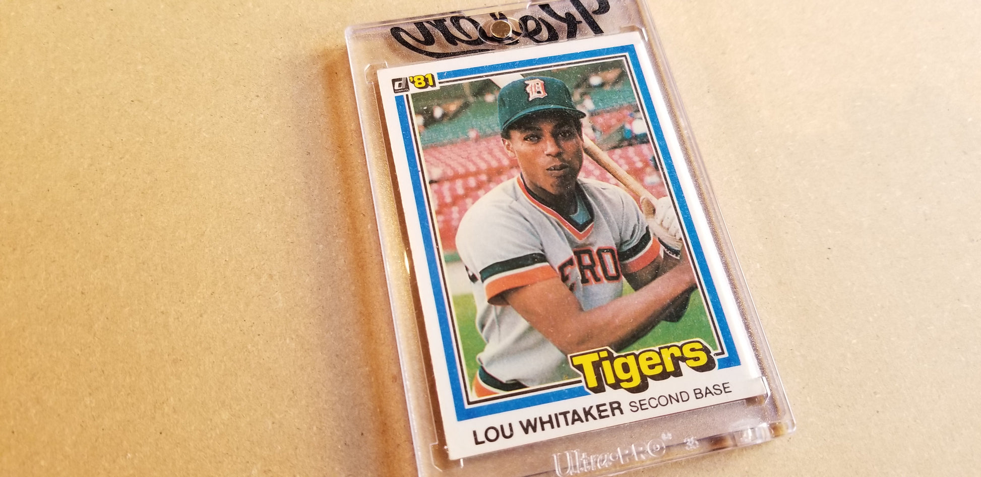 Baseball card art by Matthew Lee Rosen (aka Matthew Rosen) - Gum Stick Collector Cards - Lou Whitaker