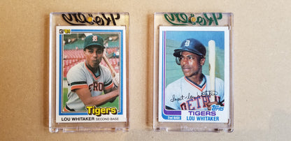 Baseball card art by Matthew Lee Rosen (aka Matthew Rosen) - Gum Stick Collector Cards - Lou Whitaker