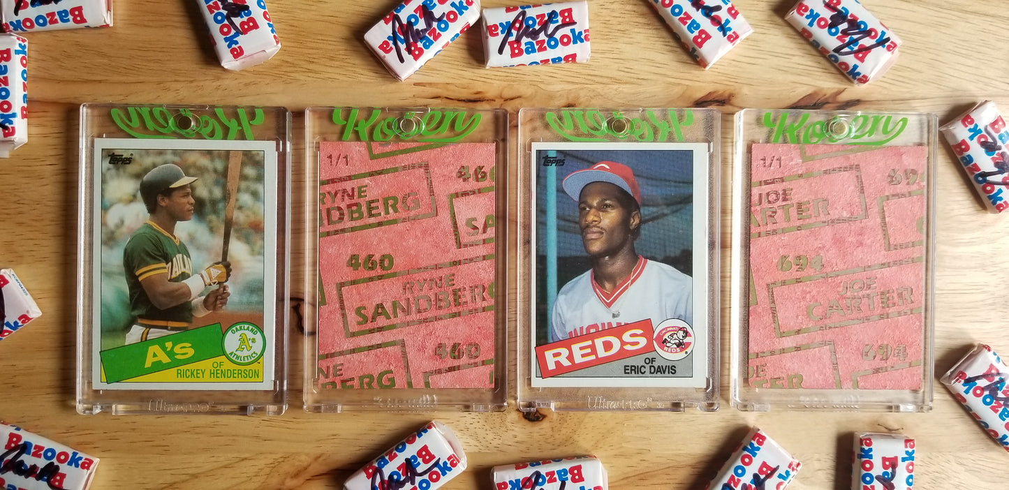 Baseball card art by Matthew Rosen - 1985 Topps