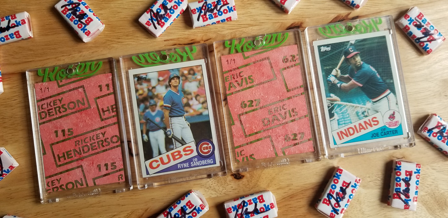 Baseball card art by Matthew Rosen - 1985 Topps