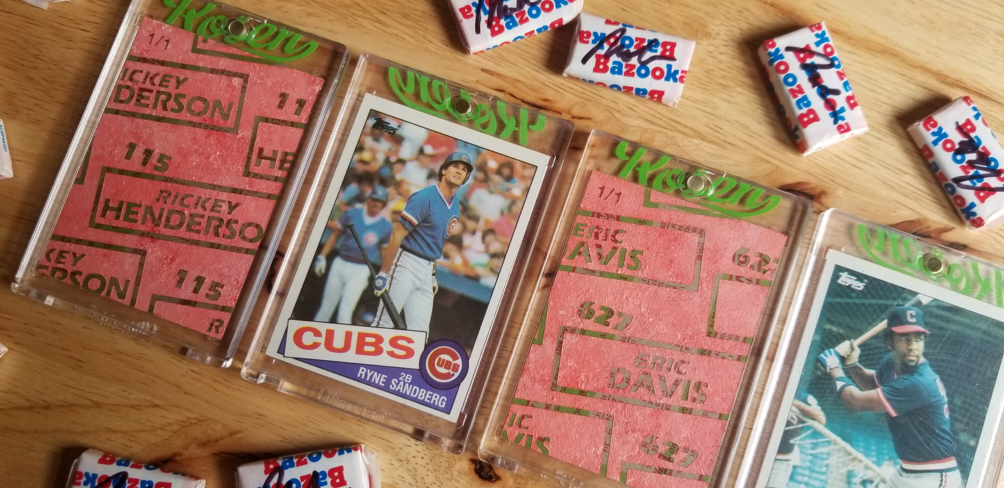 Baseball card art by Matthew Rosen - 1985 Topps