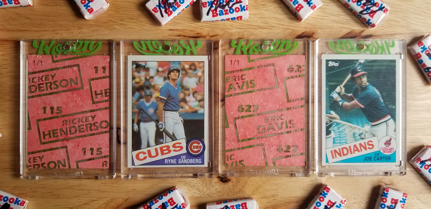 Baseball card art by Matthew Rosen - 1985 Topps