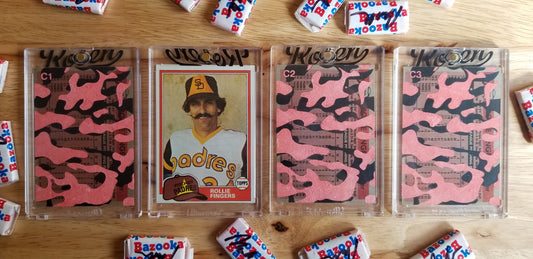 Baseball card art by Matthew Rosen - Rollie Fingers Camouflage