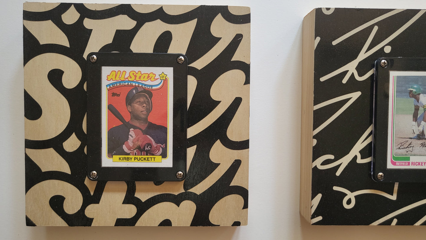 Kirby Puckett card display by Matthew Lee Rosen