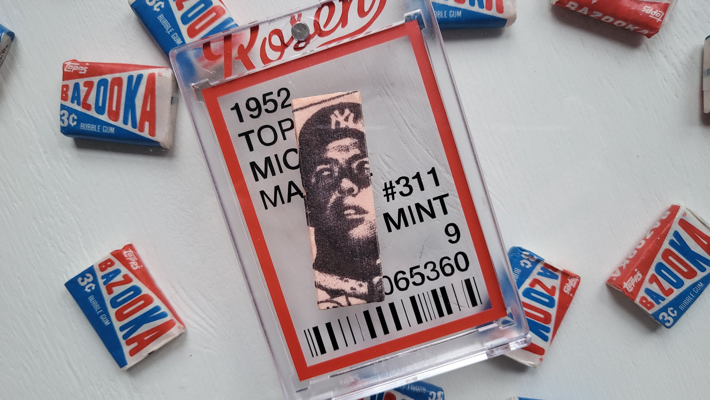 1952 Topps Mickey Mantle by Matthew Lee Rosen