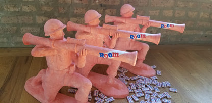 Baseball card art by Matthew Lee Rosen (aka Matthew Rosen) - Giant Bazooka Gum Army Man