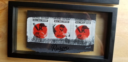 Baseball card art by Matthew Lee Rosen - Brush Strokes Uncut Series