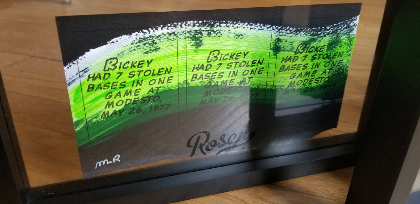 Baseball card art by Matthew Lee Rosen - Brush Strokes Uncut Series