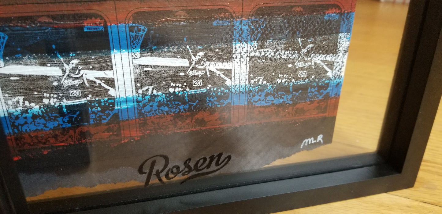 Baseball card art by Matthew Lee Rosen - Brush Strokes Uncut Series
