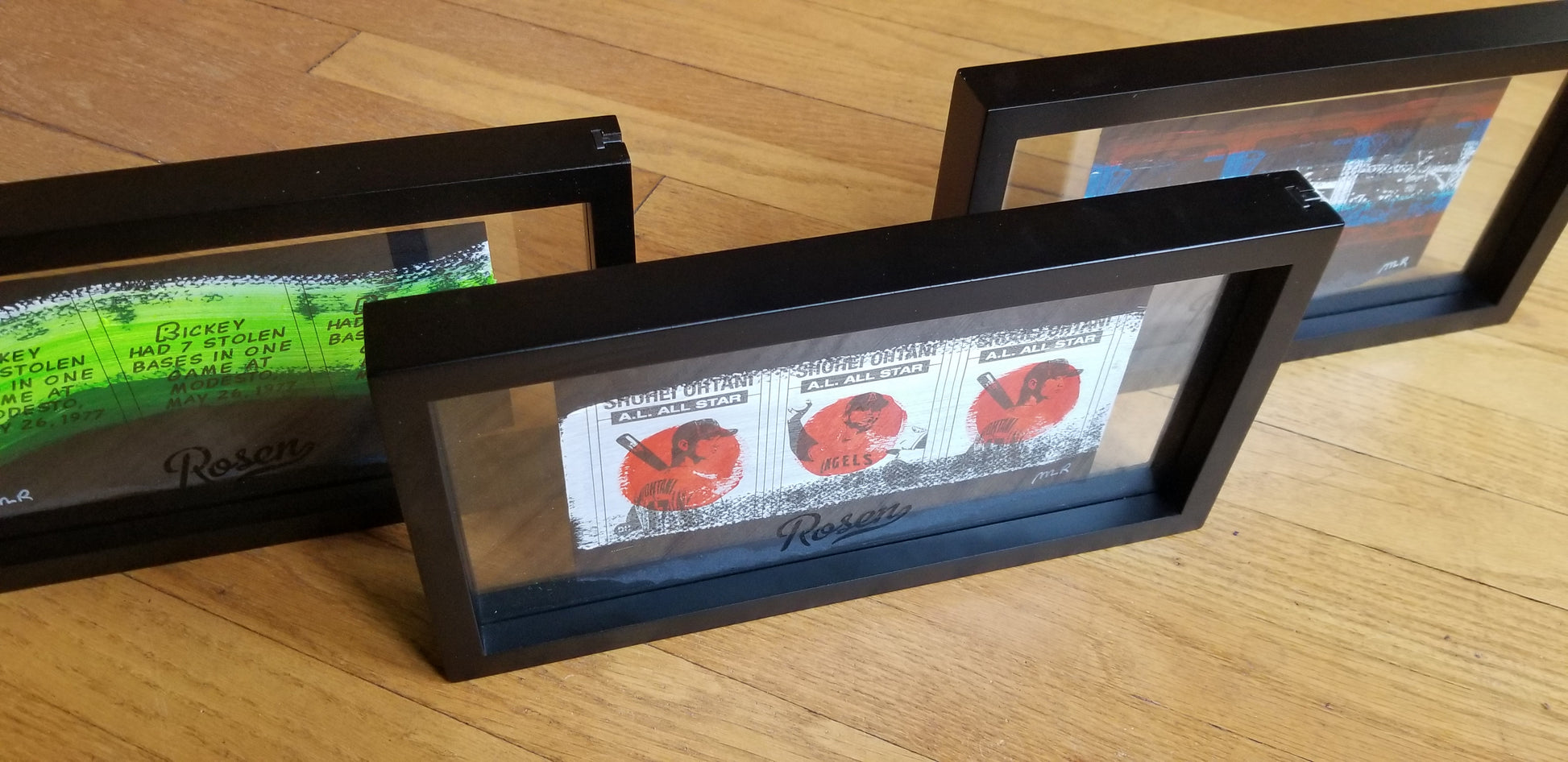 Baseball card art by Matthew Lee Rosen - Brush Strokes Uncut Series